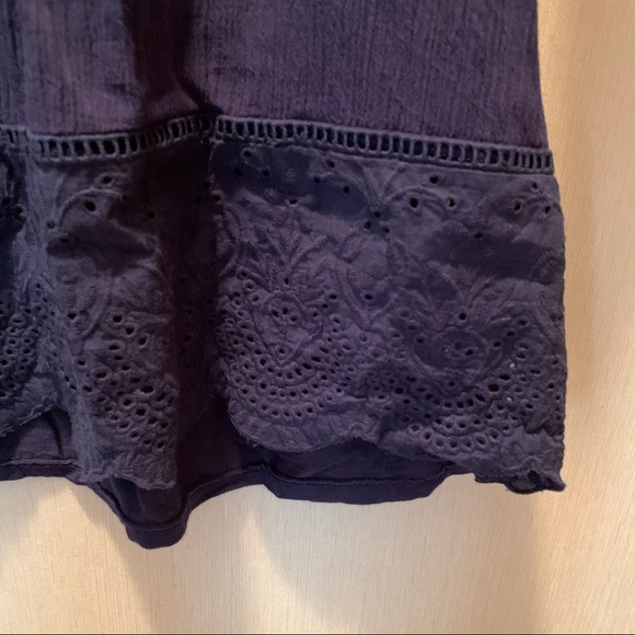 Knox Rose Plus Size Eyelet Lace Short Sleeve Top - Picture 7 of 10